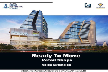 Ready to move retail shops at Galaxy Blue Sapphire Plaza, Noida
