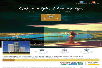 Get a high. live at top. ultra luxury sky villas starting from 59th floor. at Supertech Supernova, Noida