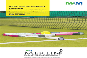 Gear up for a game of tennis at M3M Merlin's Tennis Court