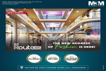 Open-to-sky courtyards at M3M Route 65, Gurgaon