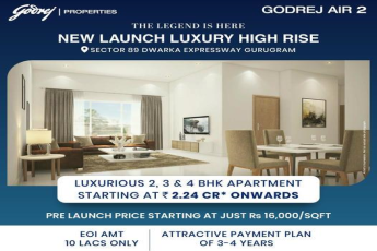 Godrej Properties Introduces Godrej Air 2: The Pinnacle of Opulence at Dwarka Expressway, Gurugram