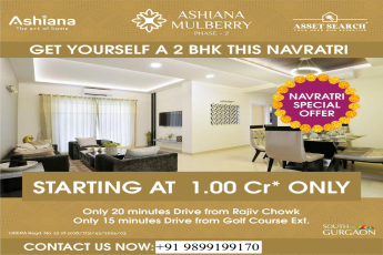 Embark on a Festive Homecoming with Ashiana Mulberry Phase-2's 2 BHK Apartments in South Gurgaon