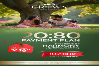 Explore 20:80 Payment Plan for MRG Crown || Luxury Living at MRG Crown || Starting at ₹2.16 Cr - MRG Crown