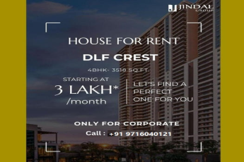 Jindal Group's Corporate Rental Exclusive: DLF Crest 4BHK Luxury Homes