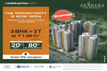 OC applied premium air conditioned apartments at Ramprastha Primera, Gurgaon