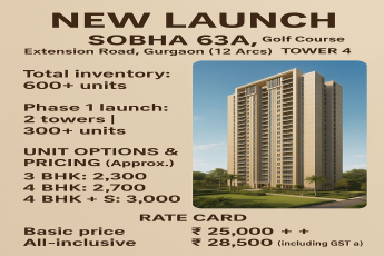 Discover Luxury Living at SOBHA 63A on Golf Course Extension Road, Gurgaon!
