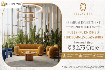 Fully furnished 1 BHK business class suites at Central Park Bellavista, Gurgaon