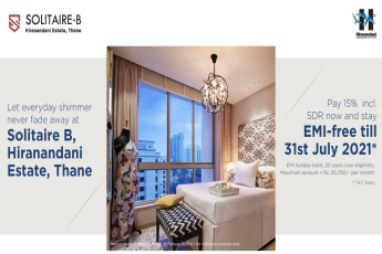 Move-in by paying just 15% now including SDR and stay EMI - free till 31st July 2021 at Hiranandani Solitaire B, Thane in Mumbai