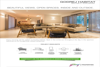 Beautiful views, open spaces, inside and outside at  at Godrej Habitat in Gurgaon