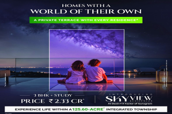 Luxury 3 BHK Homes with Private Terrace, Starting at ₹2.33 CR, Skyview Residences, Gurugram