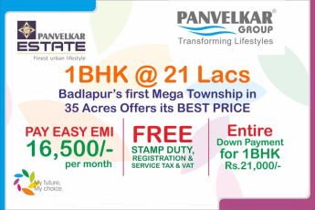 Book 1 bhk @ Rs. 21 lakhs at Panvelkar Estate in Badlapur East, Mumbai