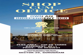 Invest in Prime SCO at Sector-29 Gurugram || Own an Independent SCO in Gurugram || Maximize Returns with Shop Cum Office