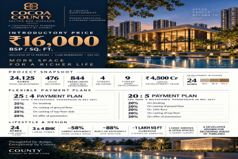 Special Introductory Price at Cocoa County || Explore Cocoa County in Gurgaon || Flexible Payment Plans at Cocoa County