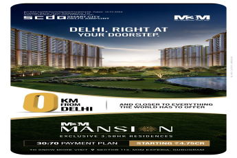 Discover M3M Mansion at SCDA || Exclusive 3.5BHK Starting at ₹4.75 Cr || Prime Location: 0 KM from Delhi