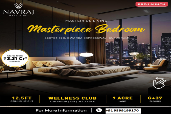 Navraj Estates' Masterpiece Bedroom at Sector 37D, Dwarka Expressway, Gurugram: Where Luxury Meets Comfort