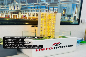 Limited Units at Hero Homes Sec 104 || Discover Luxury Living at Hero Homes || Last Few Units at 4 BHK + Study