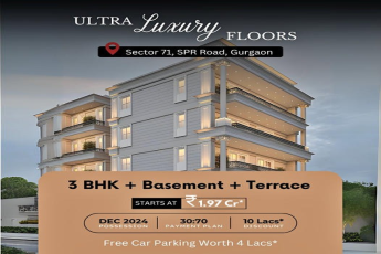 Exquisite Ultra Luxury Floors in Sector 71, SPR Road, Gurgaon - Starting at ?1.97 Crores
