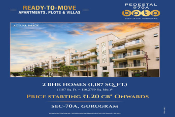 Ready to move-in apartments Rs 1.20 Cr onwards at BPTP Pedestal, Gurgaon