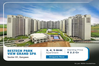 Ready to move 3, 4 & 5 BHK Apartment at Bestech Park View Grand Spa at Sector 81, Gurgaon.
