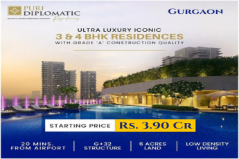 Puri Diplomatic Greens: Iconic Ultra Luxury 3 & 4 BHK Residences in Gurgaon