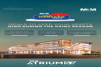 Pay just 25% Balance on possession at M3M Atrium 57, Gurgaon