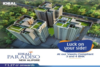 Vaastu compliant 3 and 4 BHK starting Rs 1.27 Cr onwards at Ideal Paradiso, Kolkata