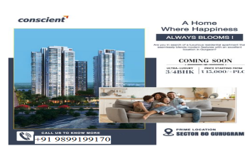 Conscient's Upcoming Haven in Sector 80 Gurugram: Where Happiness Resides