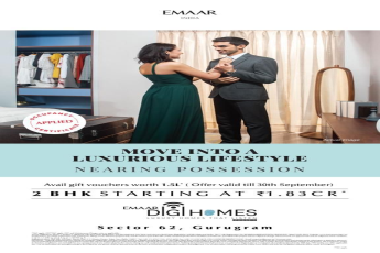 Move into a luxurious lifestyle, nearing possession at Emaar Digi Homes in Sector 62, Gurgaon
