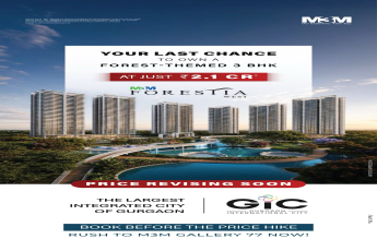 Seize Your Last Chance: Forest-Themed 3 BHK at M3M Foresta || Book Before Price Revision: M3M Foresta in Gurgaon || Own a 3 BHK at ₹2.1 Cr: Price Hike Alert