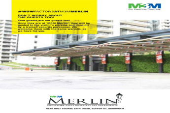 With ample parking space at M3M Merlin, don’t worry about your guests parking