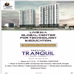 Book 3 BHK apartments Rs 1.2 Cr at Prestige Tranquil in kokapet, hyderabad