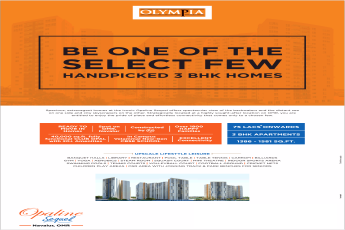 Book 3 BHK apartment Rs 75 lacs onwards at Olympia Opaline Sequel in Chennai