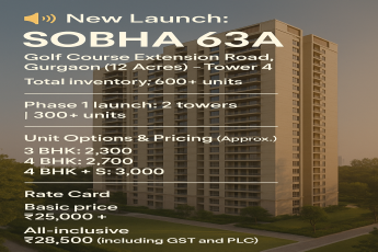 Discover Luxury Living at SOBHA 63A - Golf Course Extension Road, Gurgaon