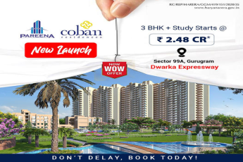 Celebrate the Grand New Launch of Pareena Coban Residences: 3 BHK + Study in Sector 99A, Dwarka Expressway, Gurugram