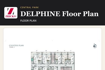 Central Park DELPHINE Floor Plan: Studio and 1 Bed Homes