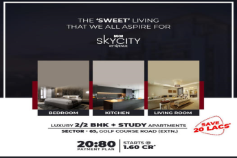 20:80 Payment plan at M3M Sky City 65th Avenue, Gurgaon