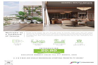 2, 3 and 4 BHK air-shield residences starting from Rs 2.79 Cr at Godrej South Estate in New Delhi