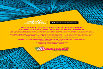 Vibrant lifestyle gets designed by brilliant architectural mind DP Architects at AIPL Joy Square in Gurgaon