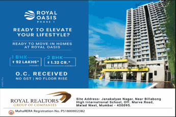 Ready to move in homes at  Royal Oasis Phase 1 Malad West, Mumbai