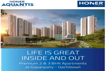 Phase 1 possession in progress at Honer Aquantis, Hyderabad