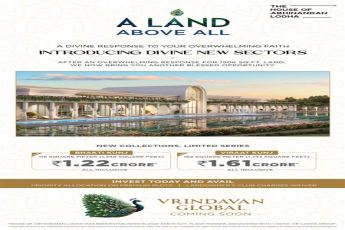 Discover Divine Living at Vrindavan with The House of Abhinandan Lodha, Prices Starting ₹1.22 Crore