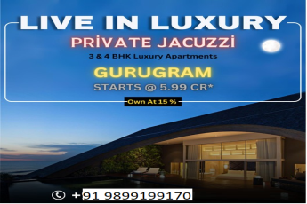 Elevate to Opulence: Gurugram's Newest 3 & 4 BHK Luxury Apartments with Private Jacuzzi