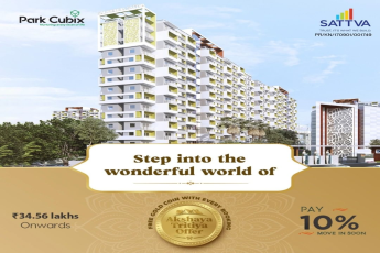 Pay 10% move in soon at Salarpuria Sattva Park Cubix in Bangalore