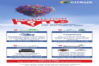 This festive season own your home in style at Citrus Ventures Projects