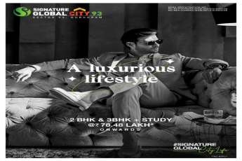 Book 2 and 3.5 BHK independents floors Rs 78.48 Lac at Signature Global City 93, Gurgaon