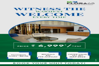 Presenting price Rs 6999 per Sqft at M3M Flora 68, Gurgaon