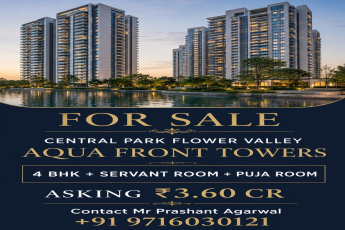 Luxury 4 BHK in Aqua Front Towers || Own Your Dream Home in Central Park || Exclusive Offer: ₹3.60 Cr