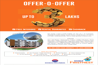 Special offer save up to 3 lakh at Doshi Firstnest, Chennai