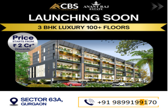 Ascend to New Heights with CBS Developers' Anant Raj Estate: A Landmark Residential Project in Sector 63A, Gurgaon
