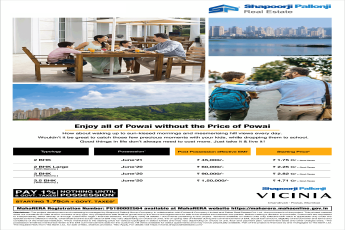 Pay 1% nothing until possession at Shapoorji Pallonji Vicinia in Mumbai